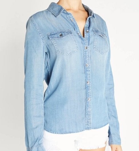 Buy Blue Denim Shirt Dress Online - W for Woman